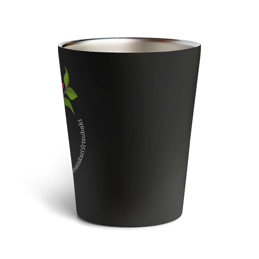 yuki-tsubakiのBetty skull 花盛り Thermo Tumbler