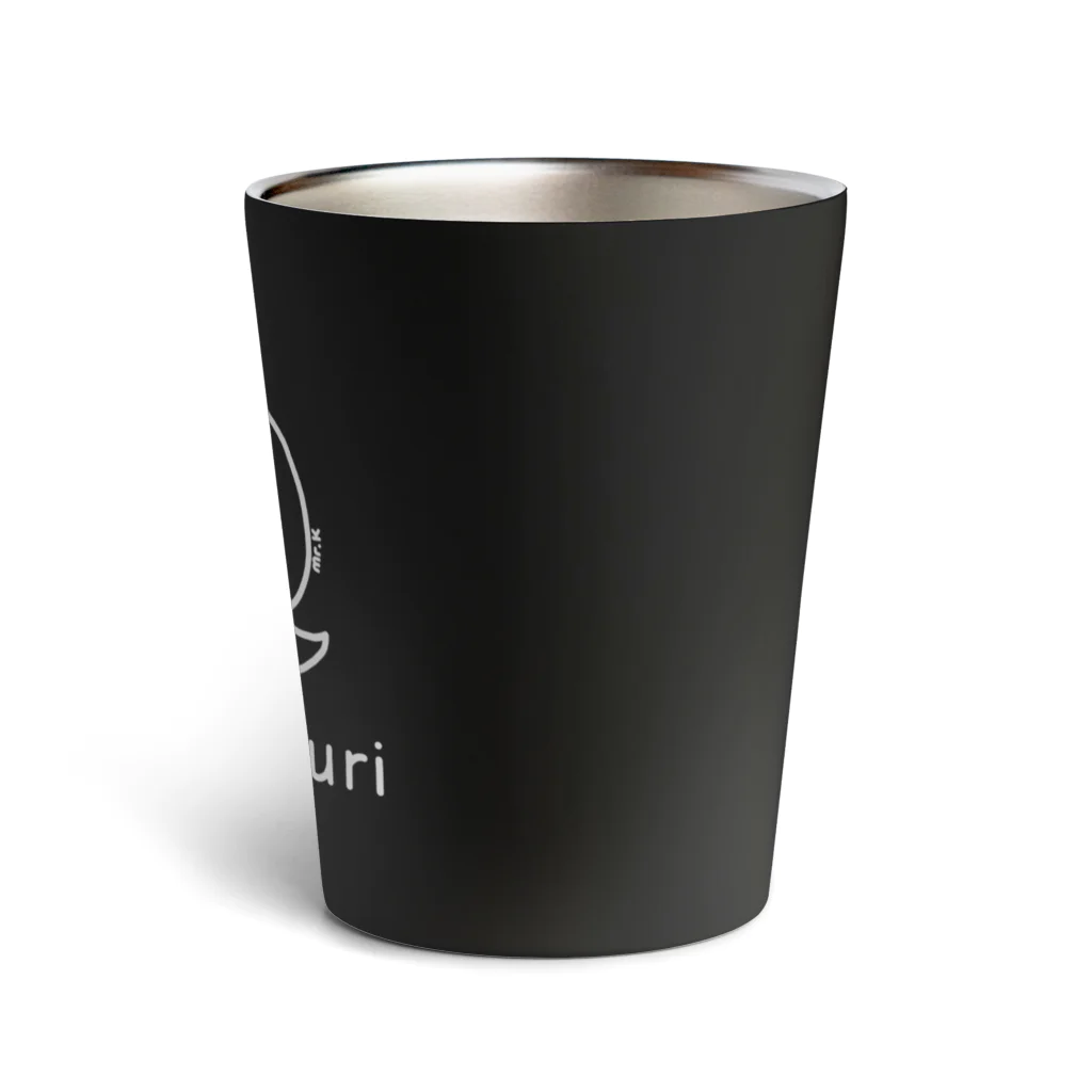 MrKShirtsのKatatsumuri (カタツムリ) 白デザイン Thermo Tumbler