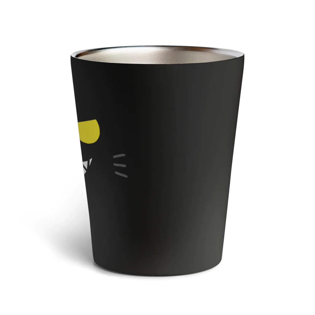 そのへんの黒猫の俺の顔 Thermo Tumbler