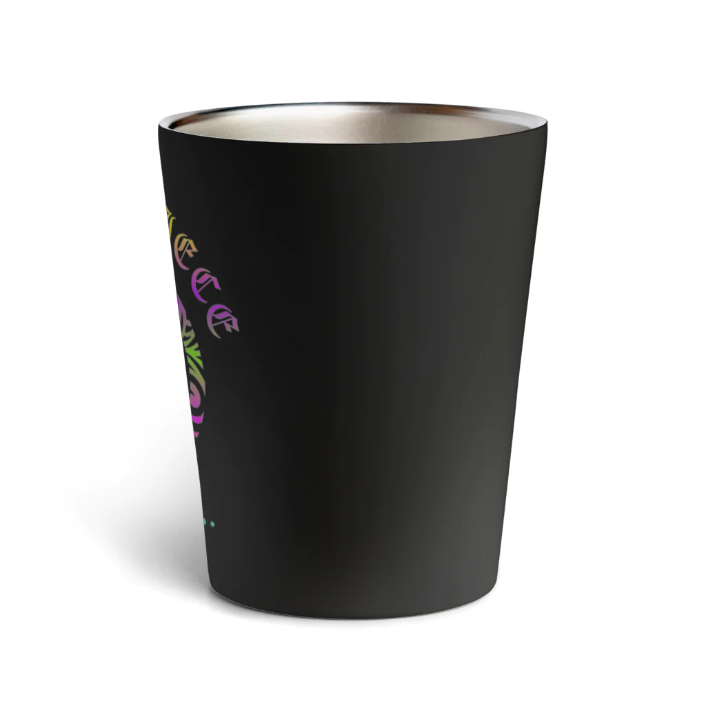 薈.collectionのLove＆peaceシリーズRainbowcolorバージョン Thermo Tumbler