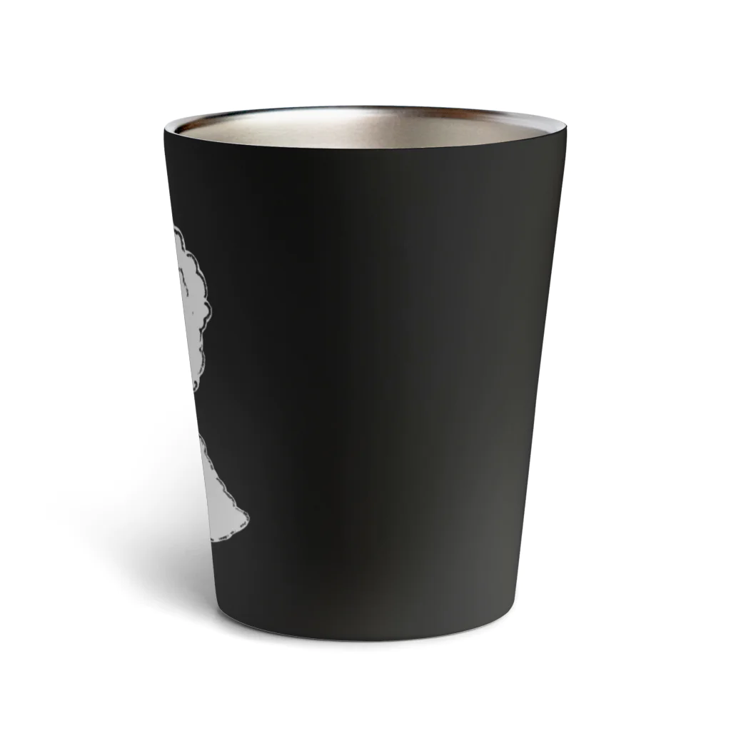 suzumaruのリボンをつけたビションフリーゼ Thermo Tumbler