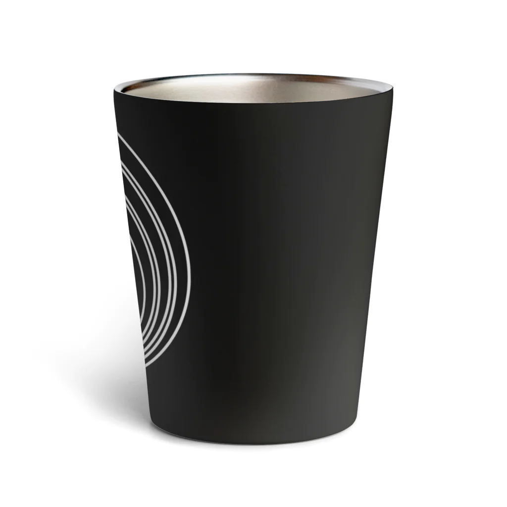 Ａ’ｚｗｏｒｋＳの熨斗輪に髑髏 白枠黒（オリジナル家紋シリーズ） Thermo Tumbler