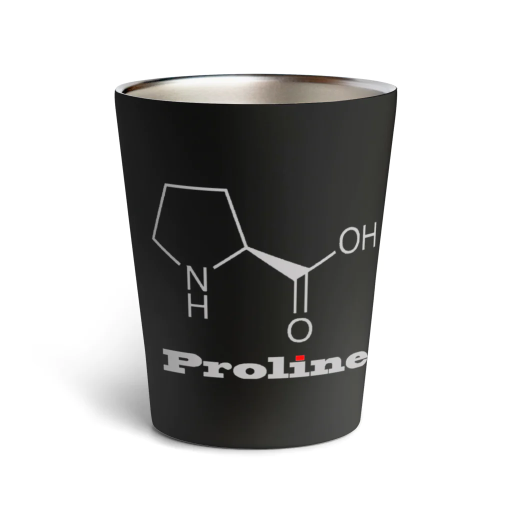 prolineのプロリンタンブラー銀文字 Thermo Tumbler