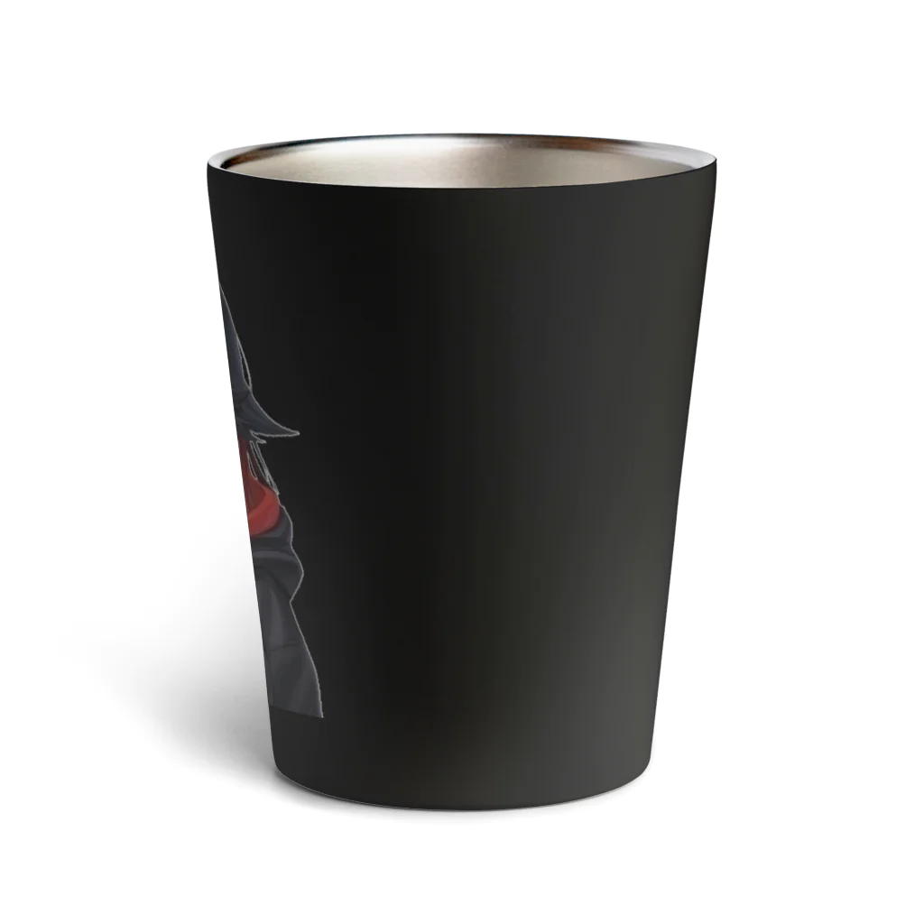 Red & Brack の狐耳パーカー Thermo Tumbler