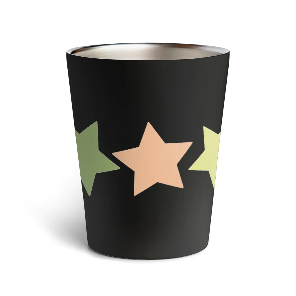 つきしょっぷのくすみカラーの星 Thermo Tumbler