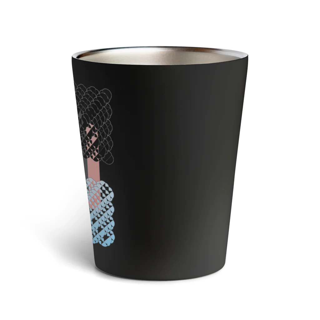 Otto Cohenのらせんと回転・正方形 Thermo Tumbler