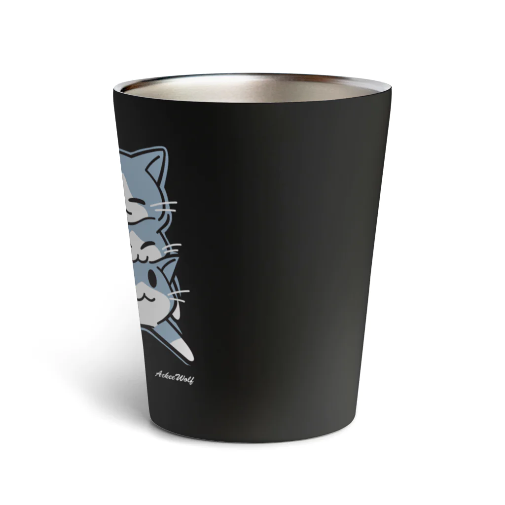 AckeeWolf Art Shopの休日どうする？ Thermo Tumbler