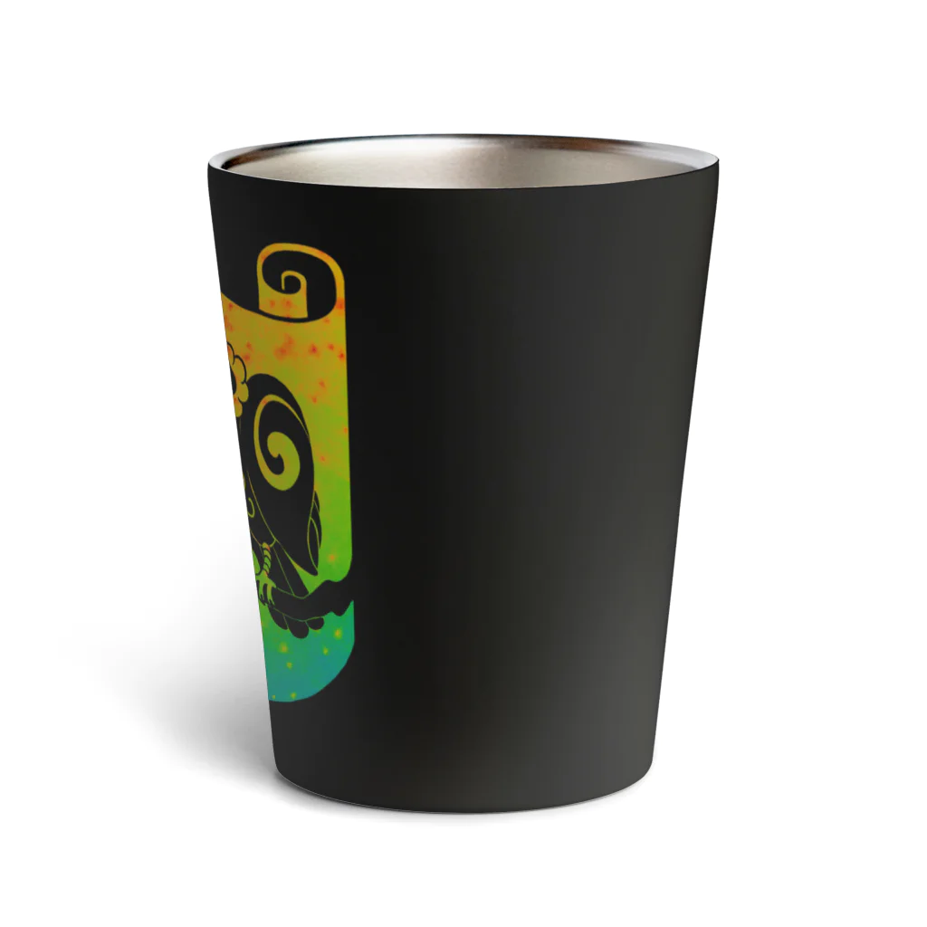 Nature Art GalleryのNature Art Gallery　ミミヒダハゲワシ Thermo Tumbler