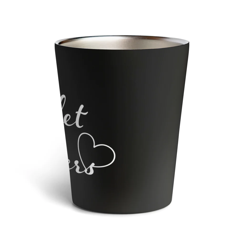 Saori_k_cutpaper_artのBallet Lovers white Thermo Tumbler