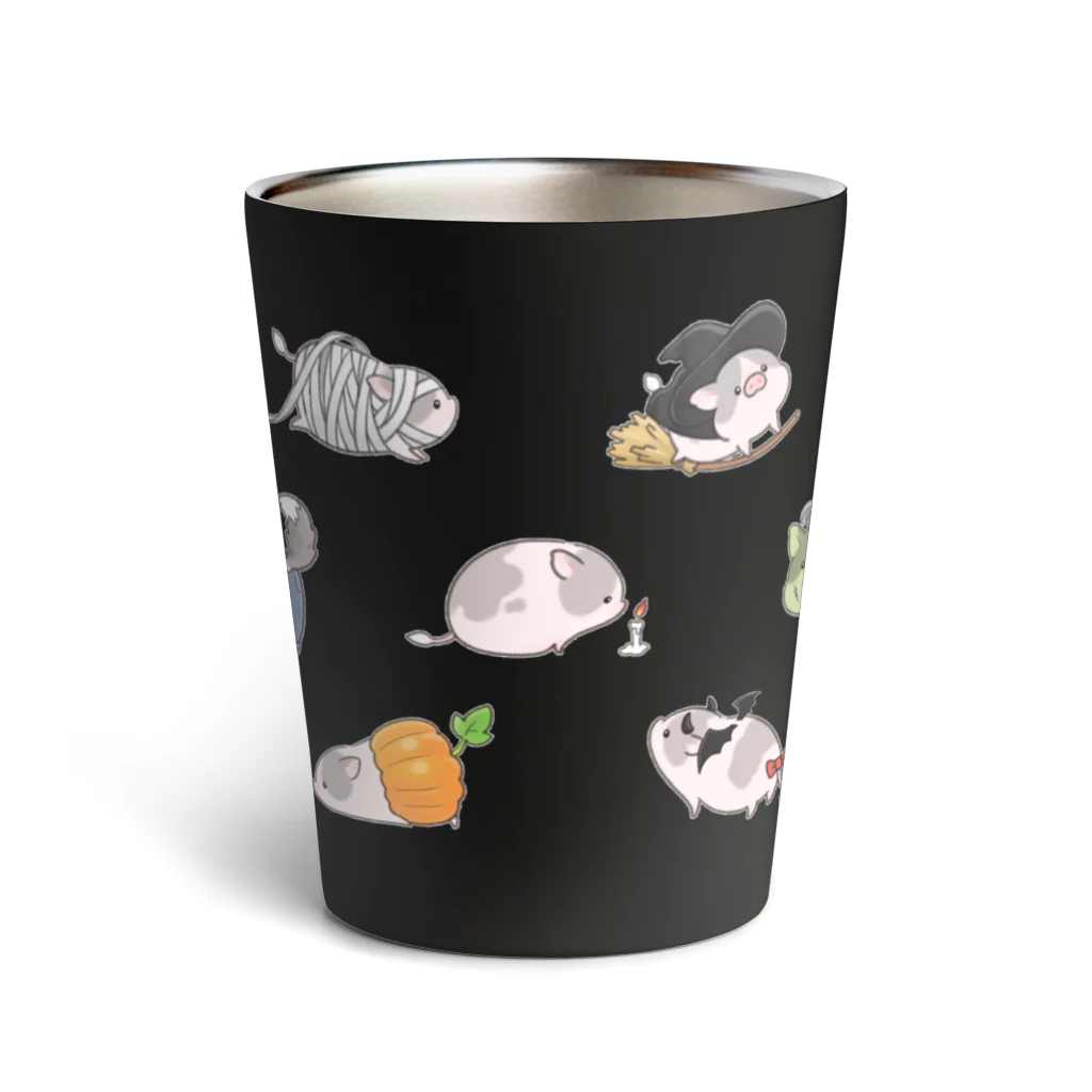 しらたまちゃんSHOPu〜🐽のハロウィン Thermo Tumbler