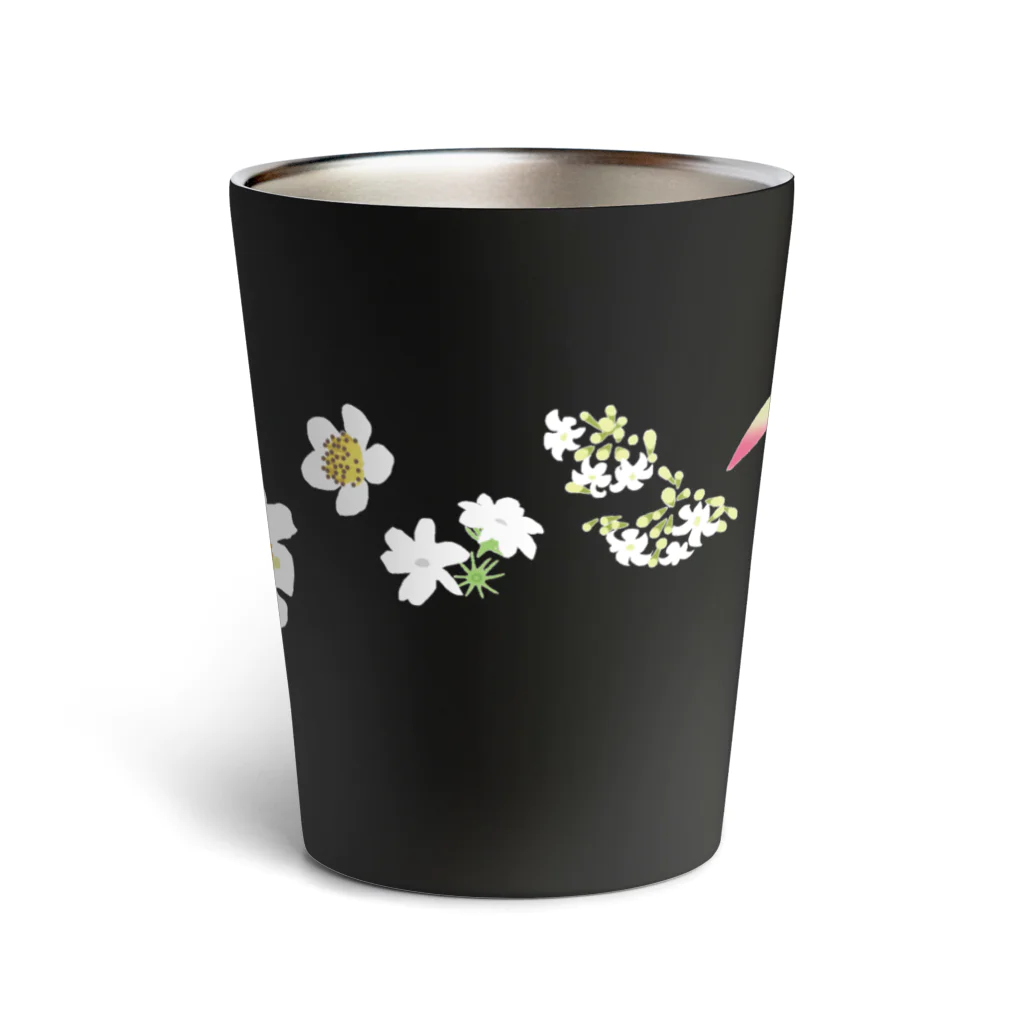 しまのなかまfromIRIOMOTEの西表島の白い花（11種） Thermo Tumbler