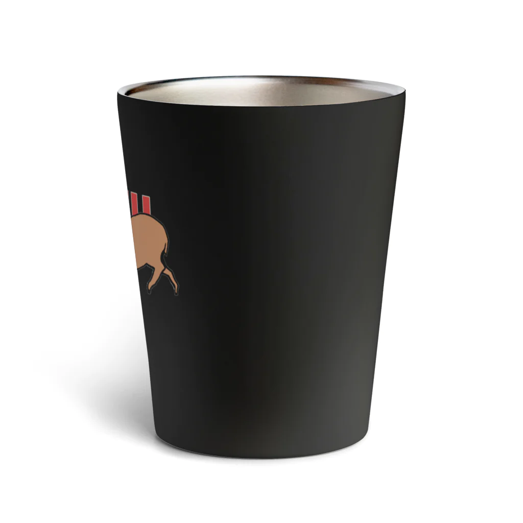 カモシカ亭のキョンと白酒 Thermo Tumbler