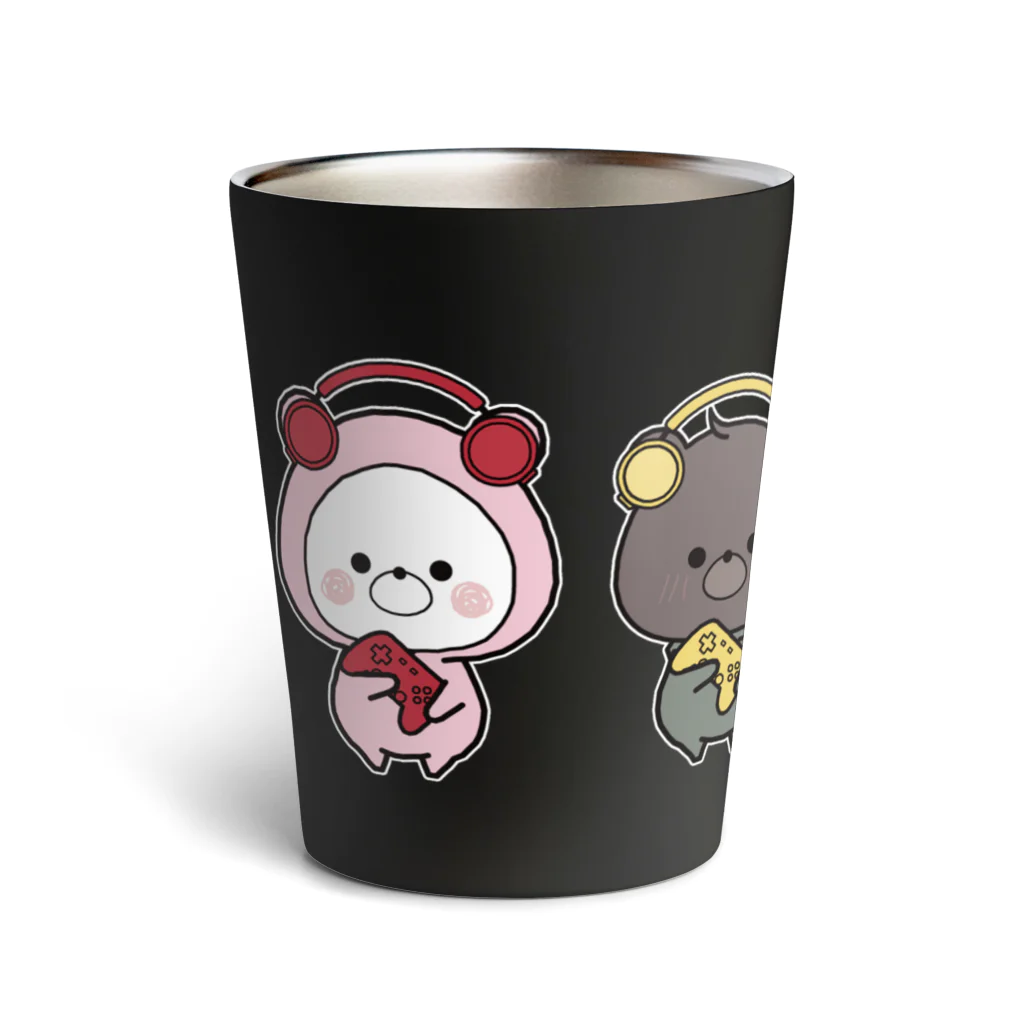 くまぽこSUZURI店のくまぽこゲーム部 Thermo Tumbler