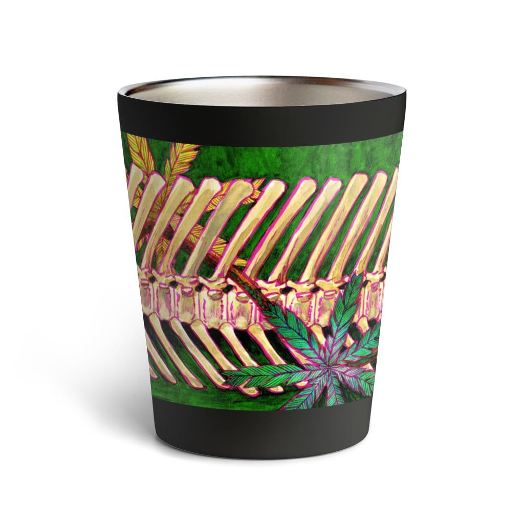 segasworksの恐竜の骨と大昔の植物 Thermo Tumbler