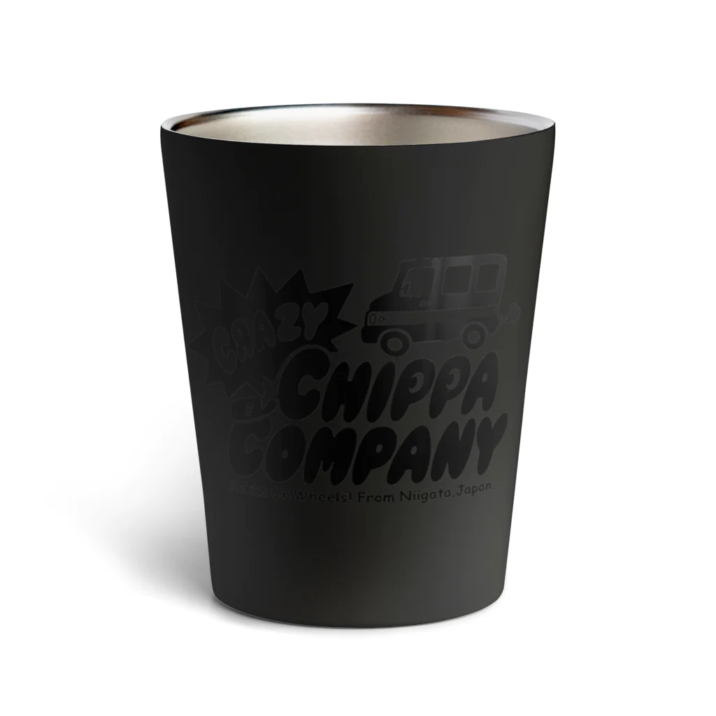 クレイジーチッパカンパニーのクレイジーチッパカンパニー ロゴ（BK） Thermo Tumbler