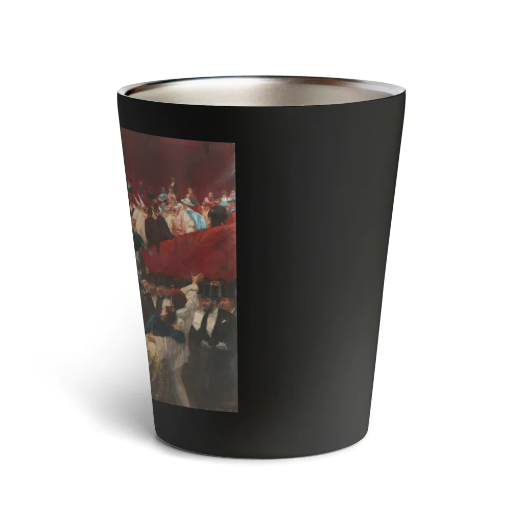 世界の絵画アートグッズのチャールズ・ハーマンズ 《仮面舞踏会》 Thermo Tumbler