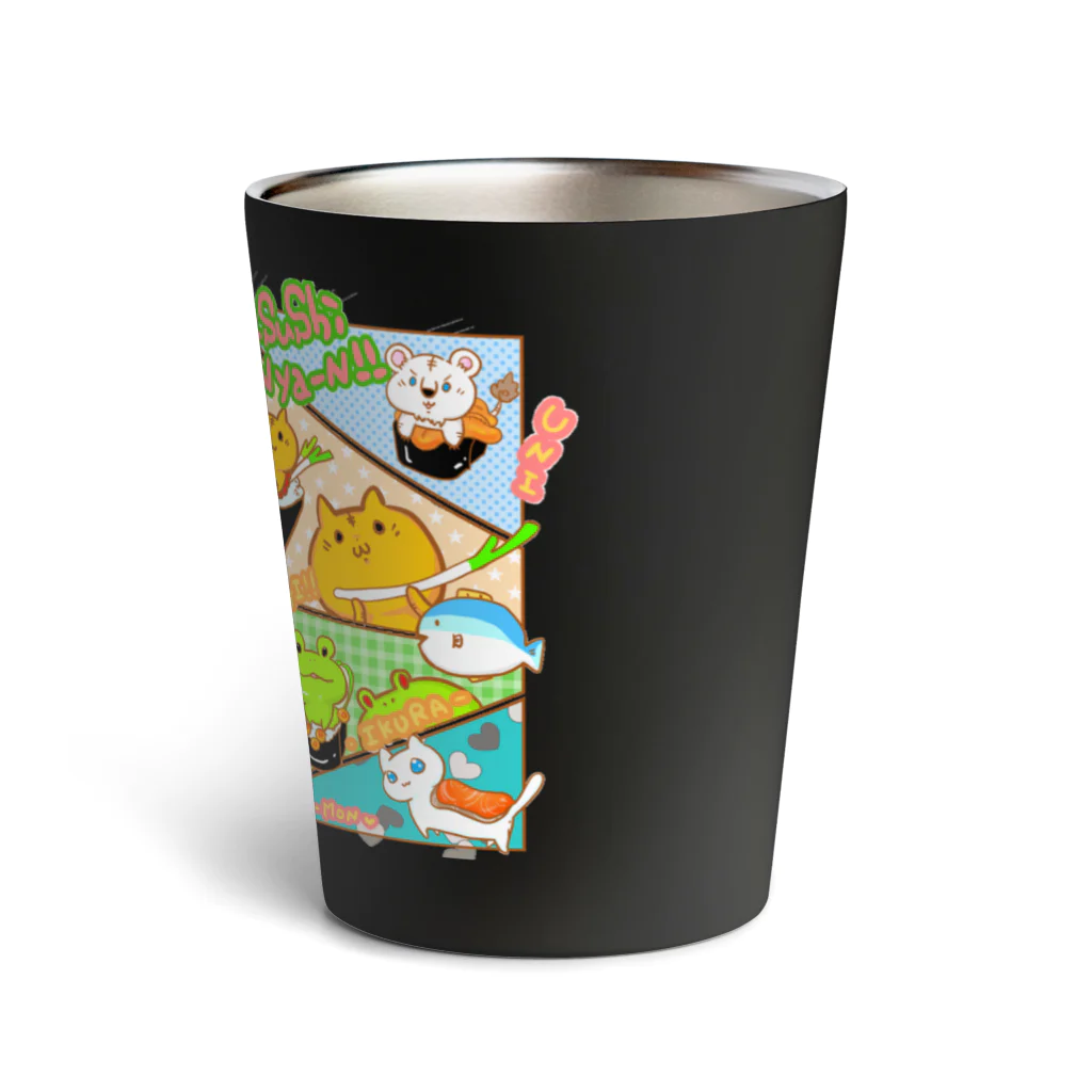 まめのき。のお寿司にゃん Thermo Tumbler