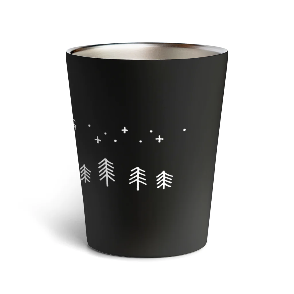 ごろごろにゃんすけのお山でキャンプ(夜) Thermo Tumbler