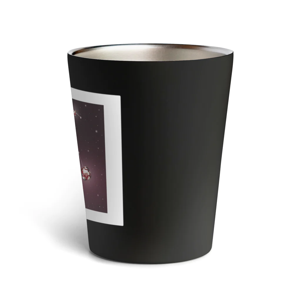 いぬコロの星座と誕生石（しし座×ルビー） Thermo Tumbler