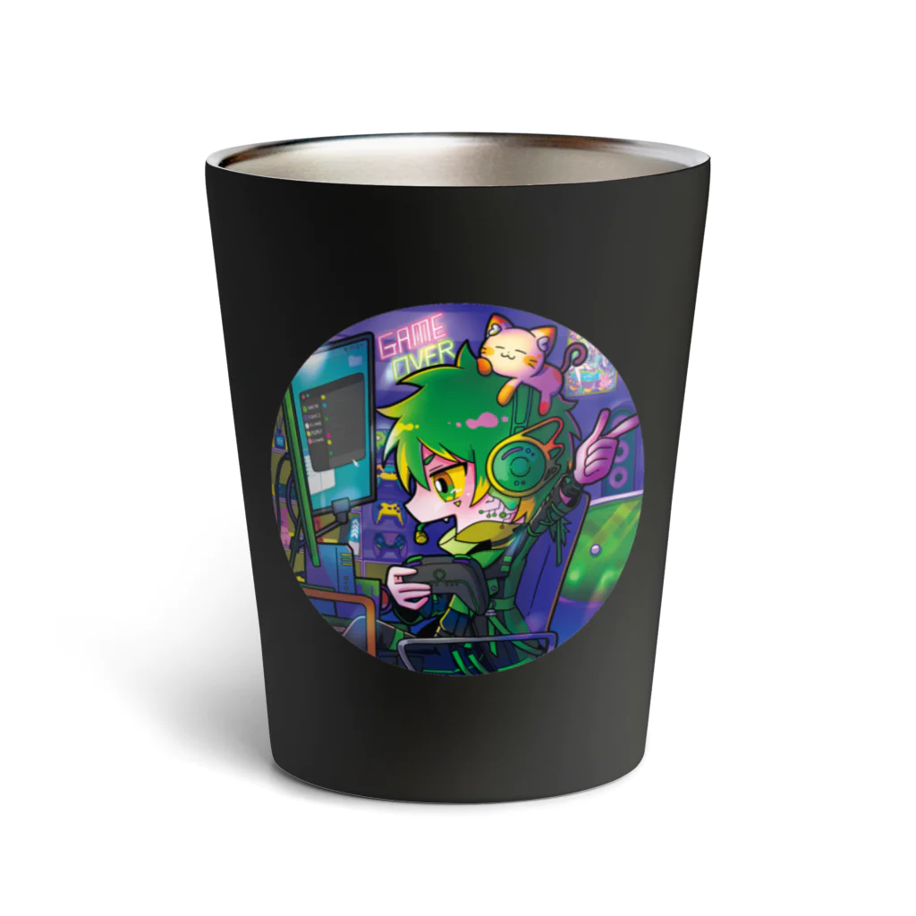 かじふさぬる娘のYongou’s room tumbler サーモタンブラー