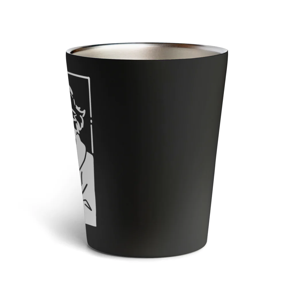 山形屋米店の【白プリント】ベートーヴェン Thermo Tumbler