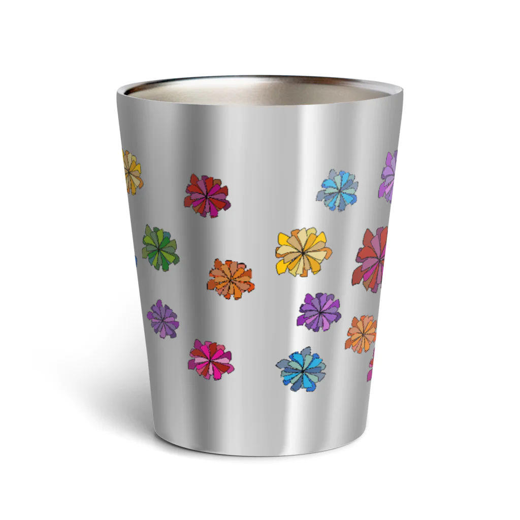 うめぼしととまととごはん。のにゃんこ花畑。 Thermo Tumbler