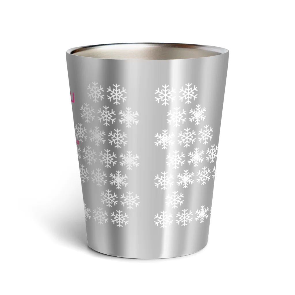 イラスト MONYAAT のCT75あひるのおひるさんのスキーE*ブラウン Thermo Tumbler