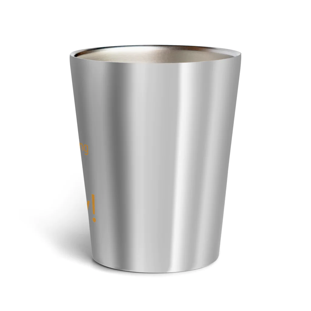 キッズモード某のリュック少年(オレンジロゴ) Thermo Tumbler