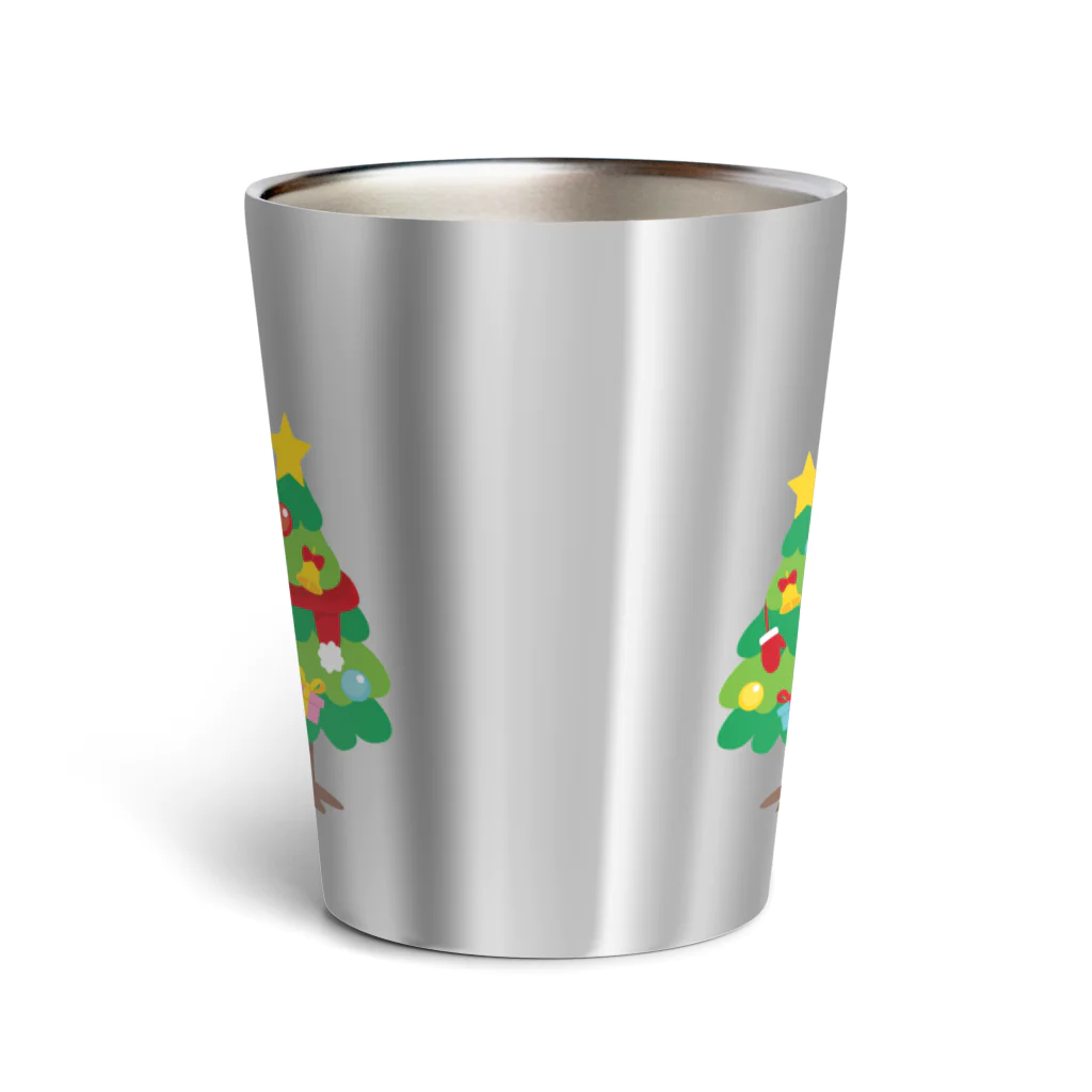 イラスト MONYAAT の森さんと林さんのクリスマス Thermo Tumbler