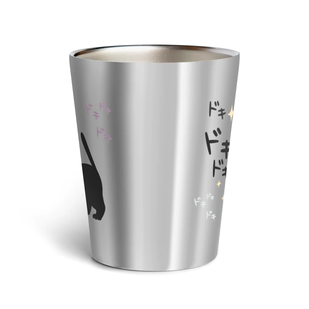 イラスト MONYAAT のCT120 やみねこ、ろっぽのドキドキAbg Thermo Tumbler