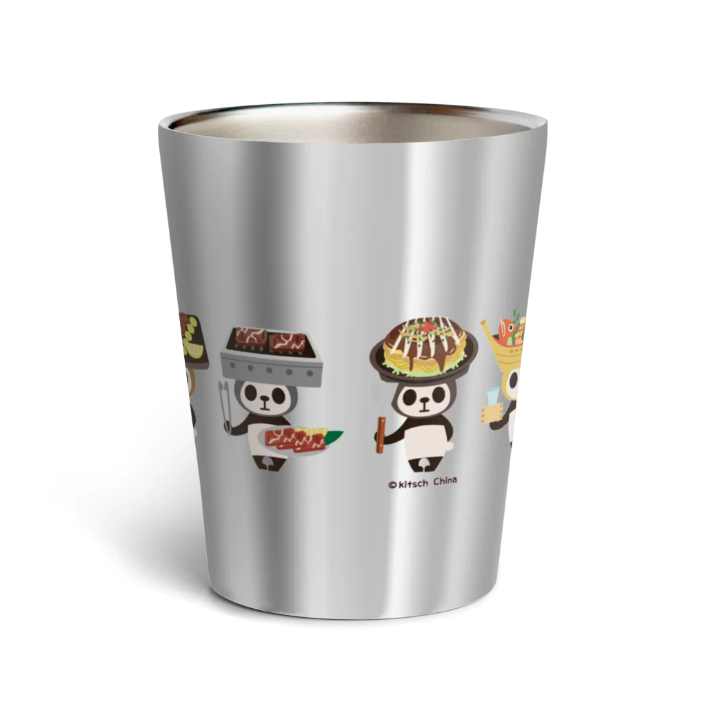 キッチュのカブリモノ日本料理パンダ Thermo Tumbler