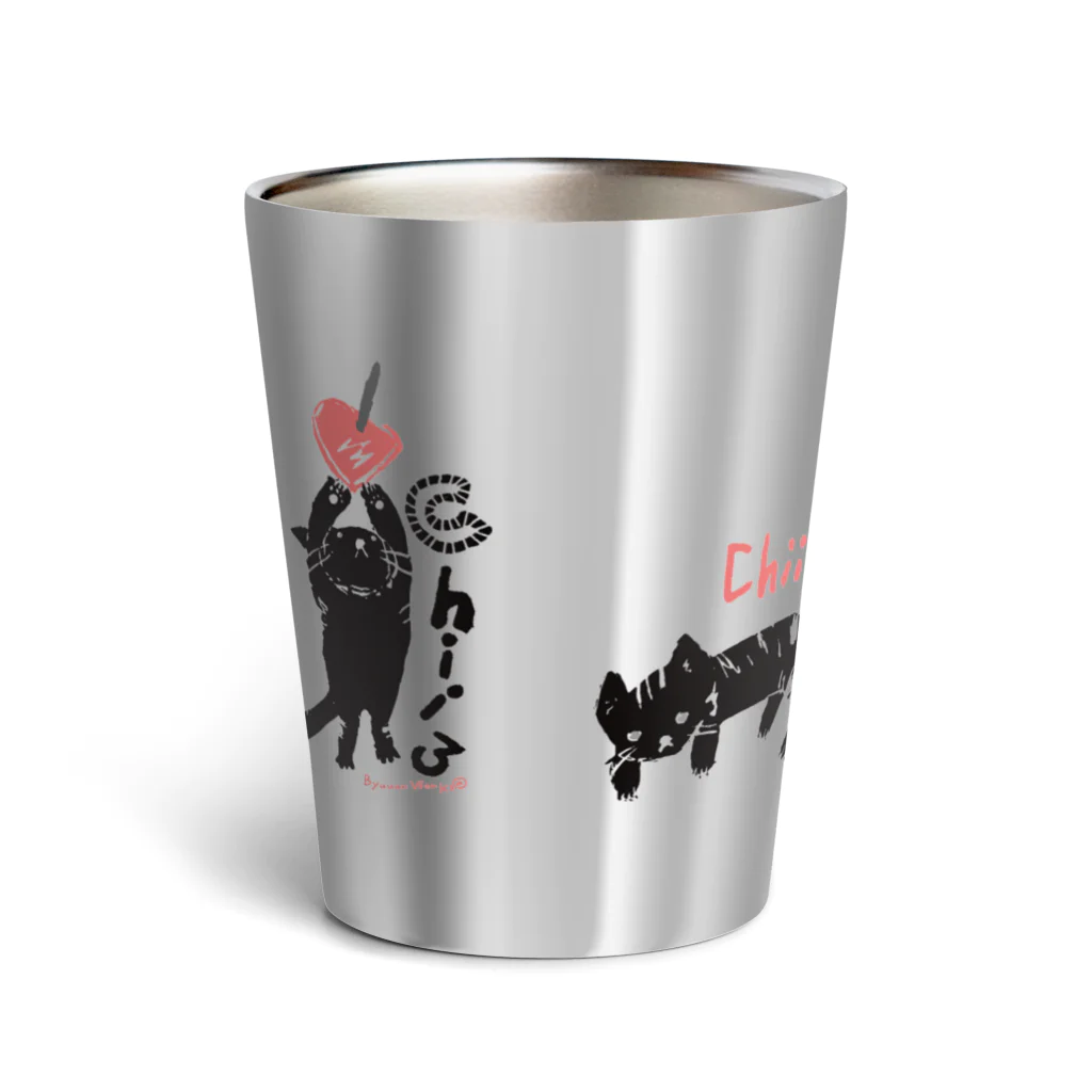 ビューン ワークスの黒猫ちぃさん Thermo Tumbler