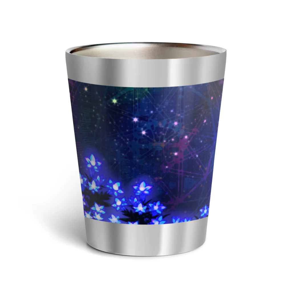 Δray☆storeの車窓越しのリンドウ Thermo Tumbler