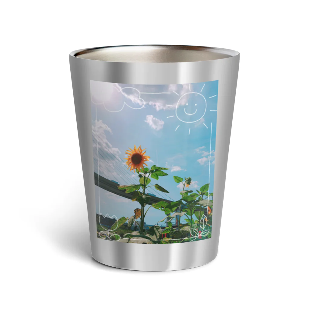 』Always Keep Sunshine in your heart🌻の『太陽🌞と北風』 Thermo Tumbler