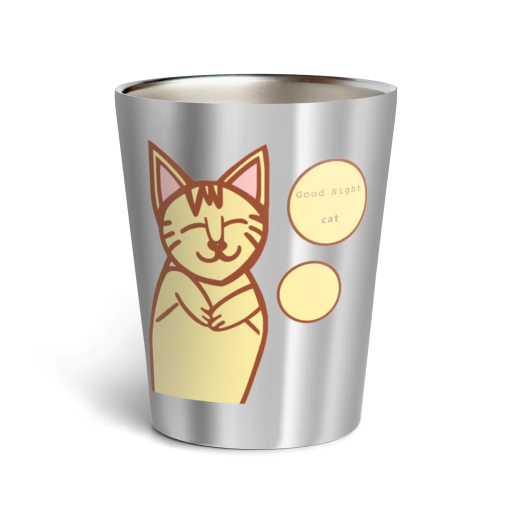 aiueoneko358のおやすみ猫 Thermo Tumbler