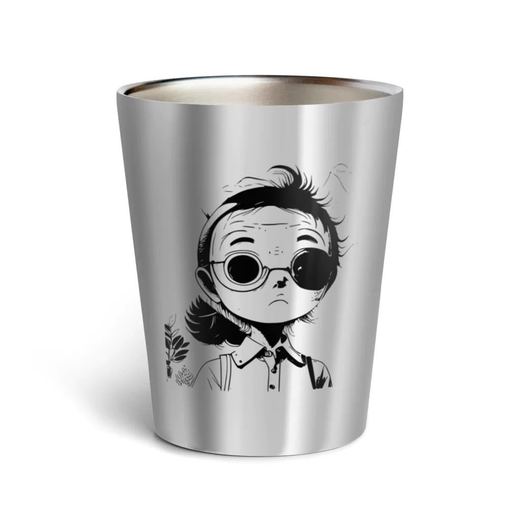 ダンディーおじさんのお店のダンディーおじさん　丸さん Thermo Tumbler