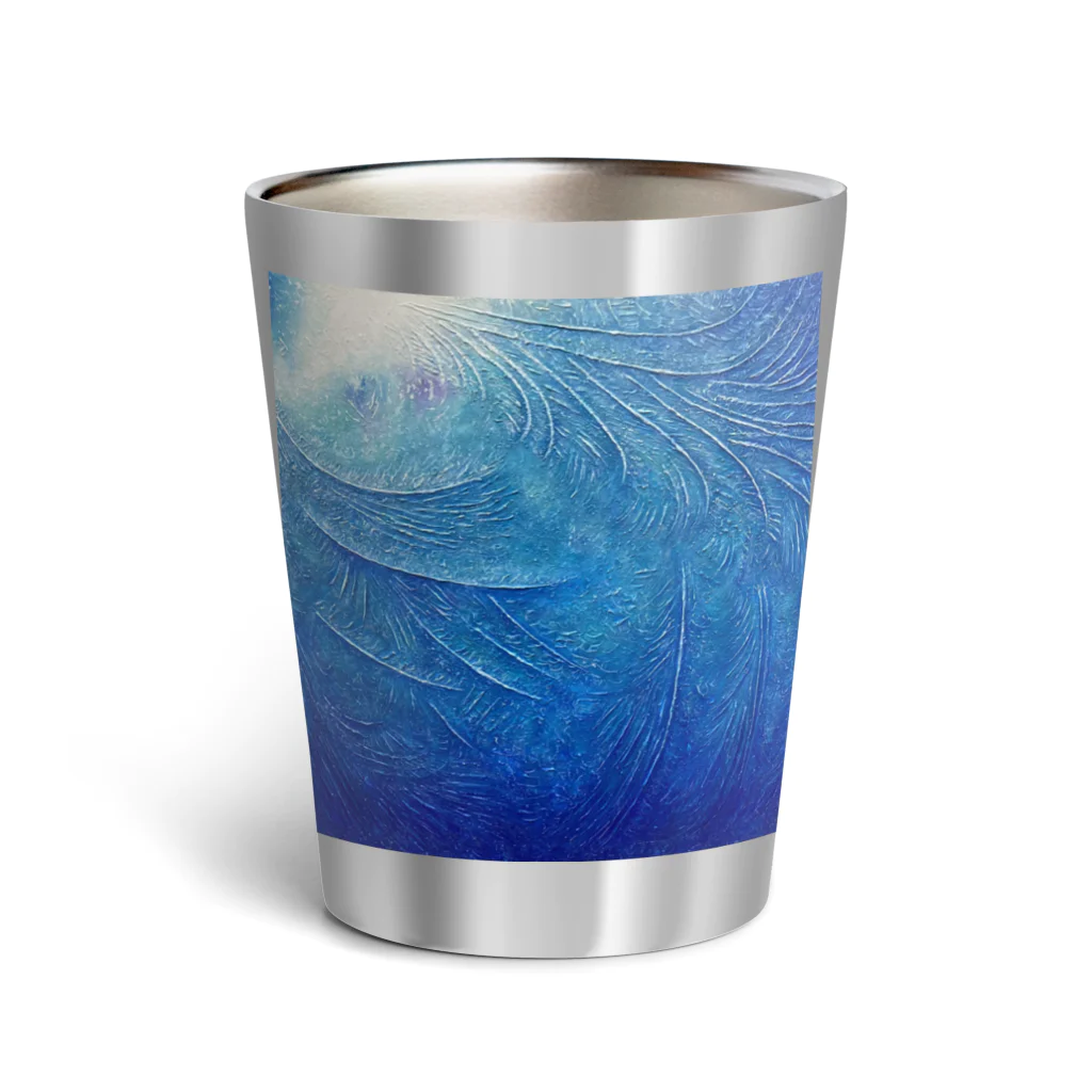 氷紋美術館の天恵〜JapanBlue〜始まりの青 Thermo Tumbler