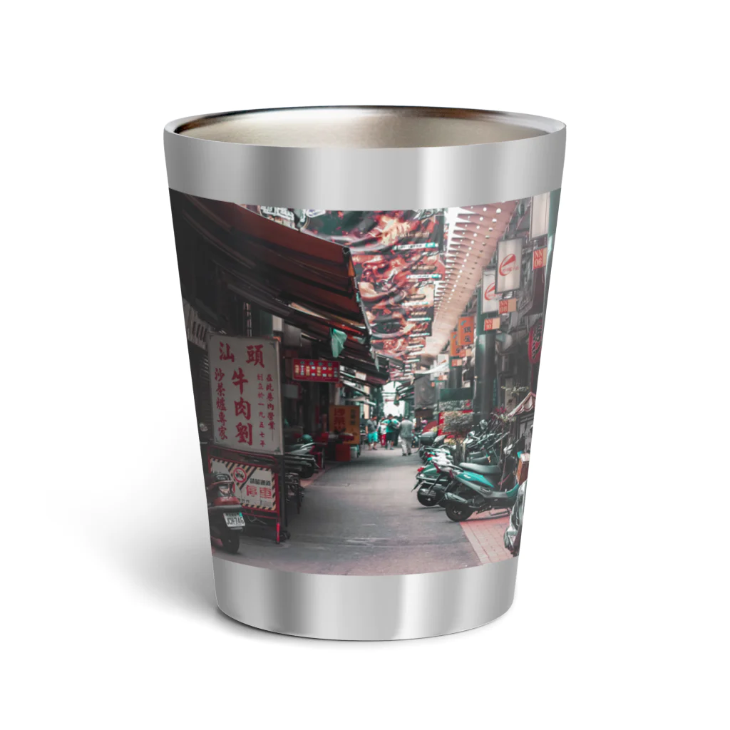 DGDGの台湾の街並み Thermo Tumbler