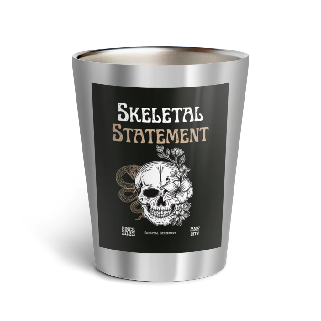 Love and peace to allのSkeletal Statement Thermo Tumbler