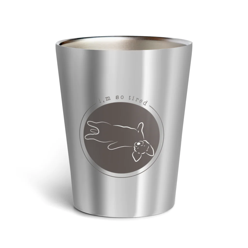 millkocoのお疲れわんこ Thermo Tumbler