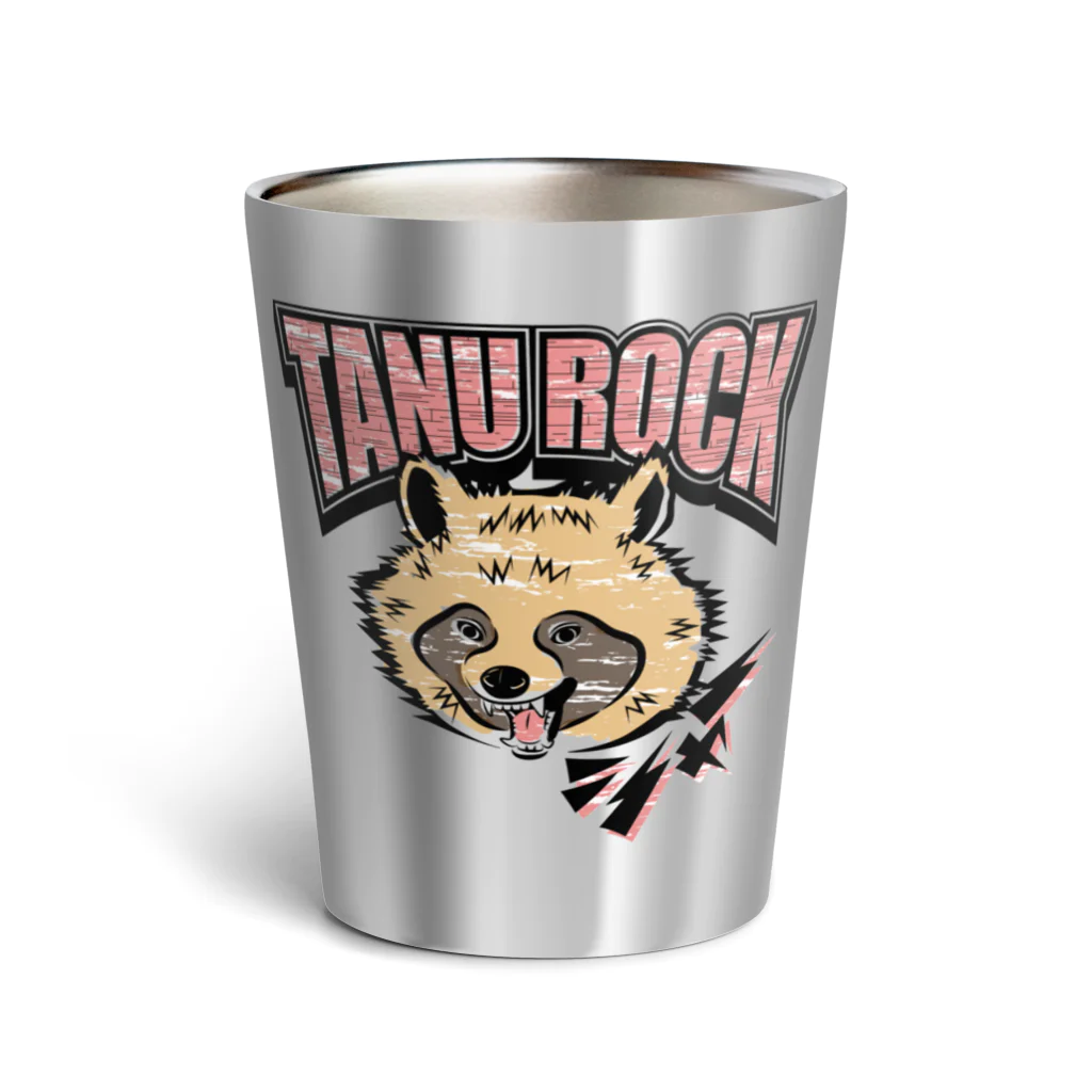 T&TのタヌキROCK‼︎ （カラー） Thermo Tumbler