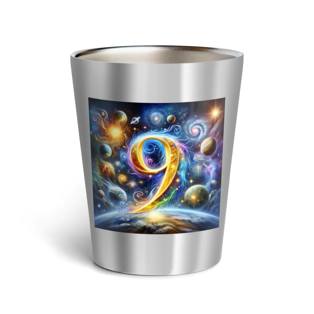 Super_Bluemoonの神秘的な数字 No.9🎵 Thermo Tumbler