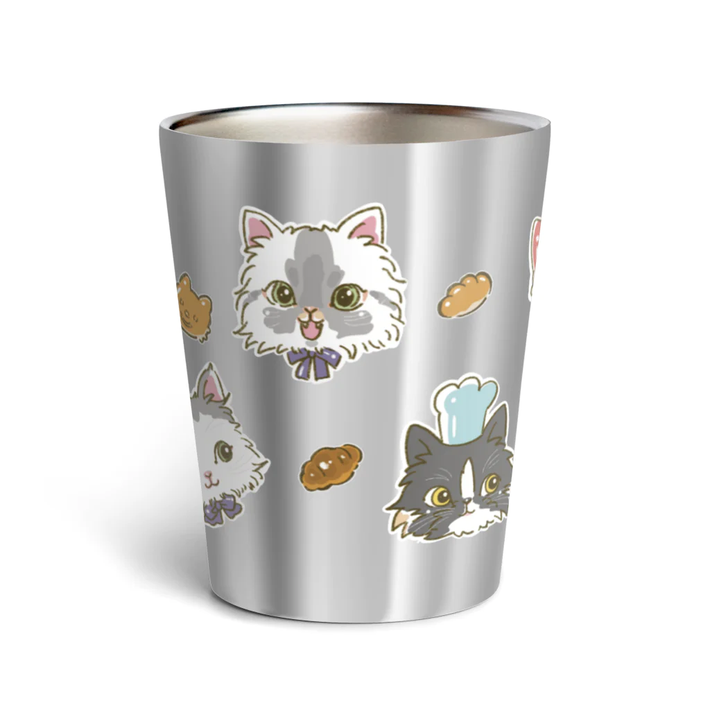 猫のきぬくんのお店の公式ベーカリーこげまるグッズ Thermo Tumbler