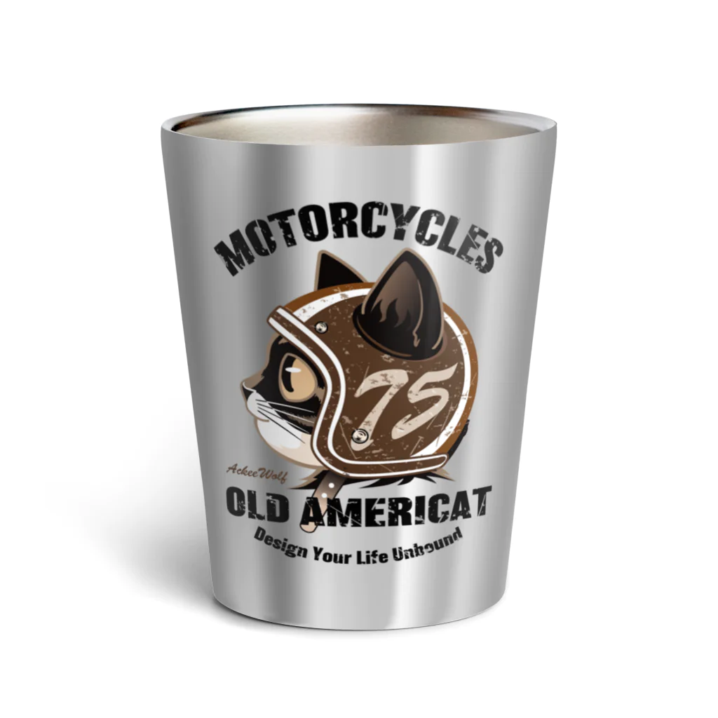 AckeeWolf Art ShopのOLD AMERICAT Thermo Tumbler