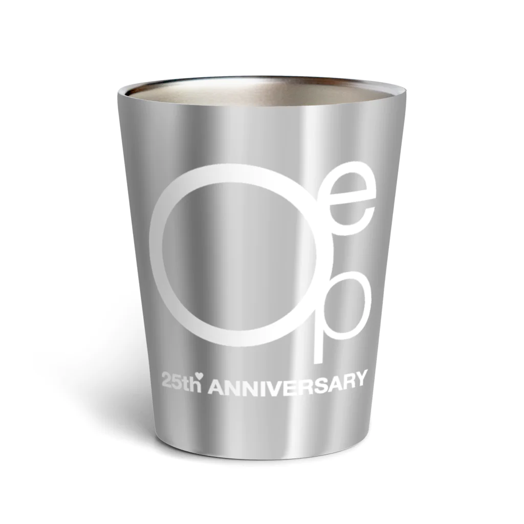 Masaki SukedaのOEP 25周年記念グッズたち（ホワイト） Thermo Tumbler