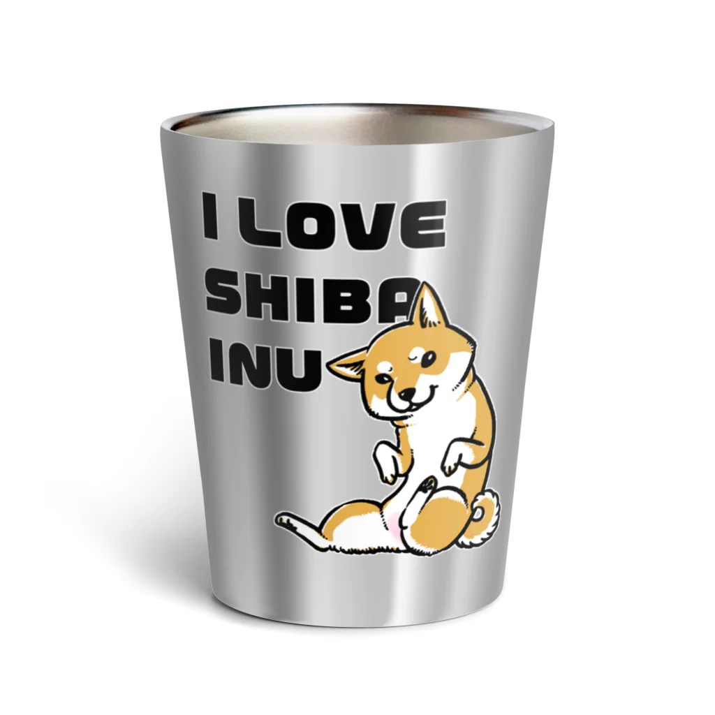 真希ナルセ（マキナル）のI LOVE SHIBAINU サーモタンブラー