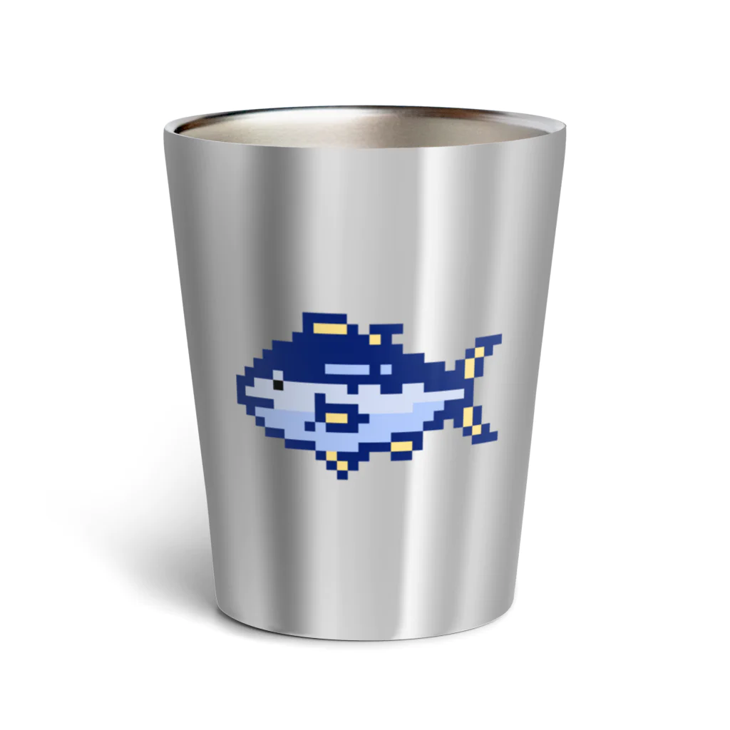 しゃんぶるだんふぁんのドット絵のマグロ Thermo Tumbler