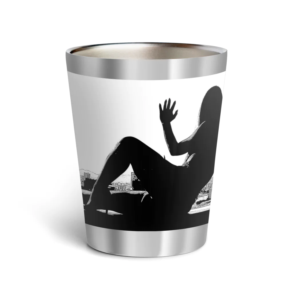 うの UNOの窓際のうの（白黒） Thermo Tumbler