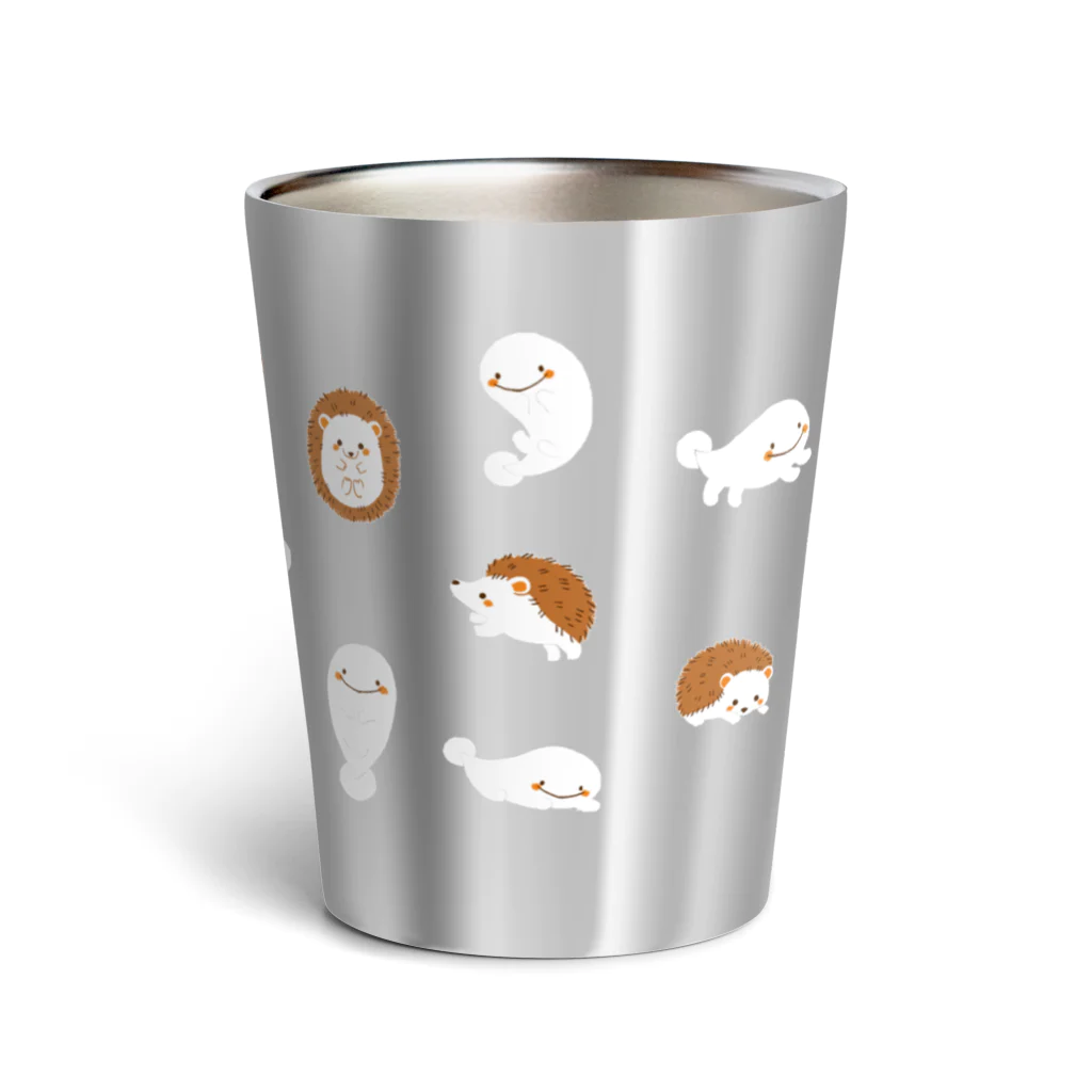 すずきいときちのさらまんだーとハリネズミ Thermo Tumbler