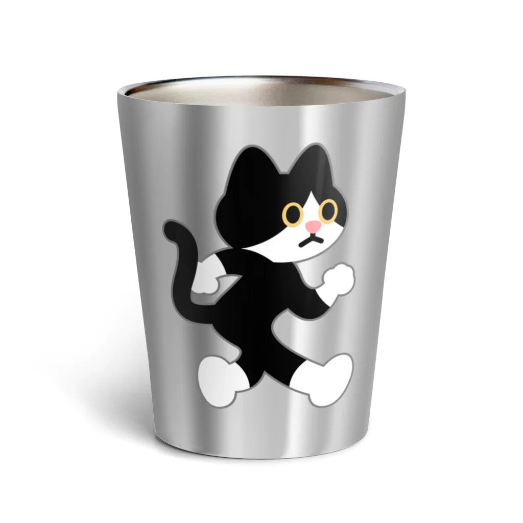 嶌星堂の飛び出し坊や猫 Thermo Tumbler